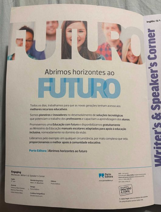 Workbook ENGAGING 9 | Inglês - 9.º Ano