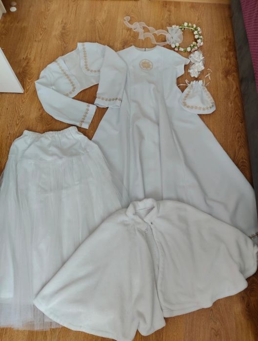 Suknia komunijna  halka bolerko rozm.152
