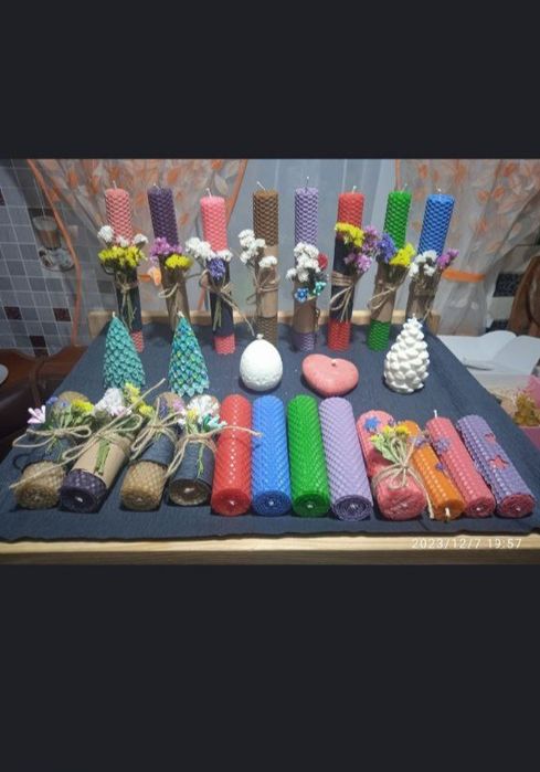 Свічки з натуральної вощини