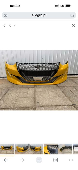 peugeot 208 ii 2 zderzak przód