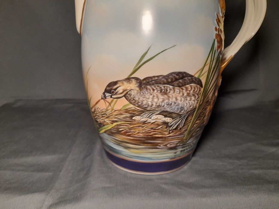 Canjirão Vista Alegre pintado à mão e talha fundação Ricardo Espírito