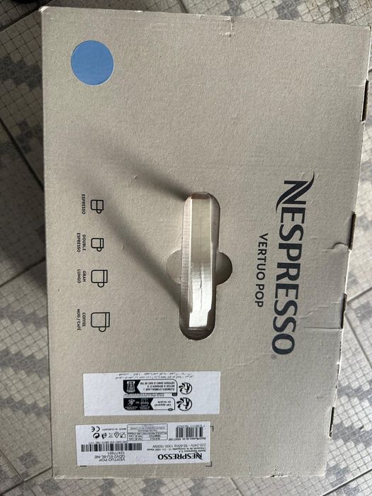 Maquina de cafe Nespresso vertuo pop pacific blue