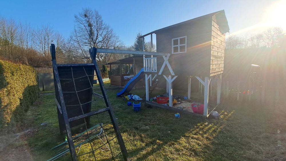 Domek drewniany super zestaw