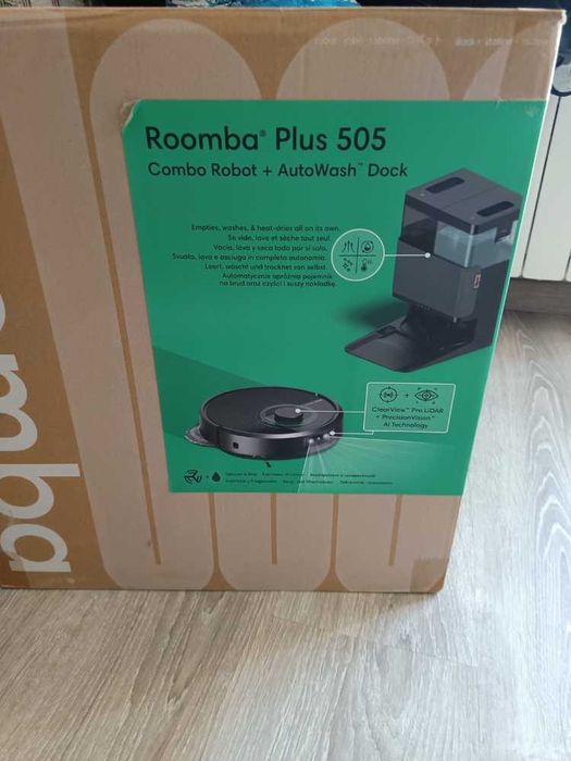 iRobot Roomba Combo Plus 505 + Base AutoWash (Como Novo)