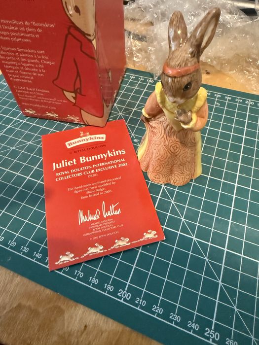 Figurka vintage krolik bunnykins juliet