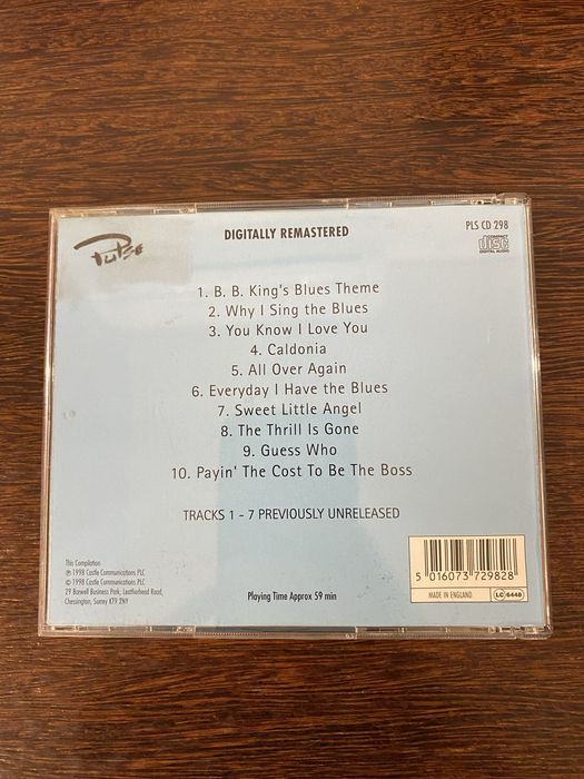 CD the great B. B. King - recorded live in Cannes 1983