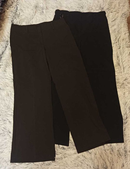 Zestaw spodni czarne materiałowe XL/42 damskie 5 sztuk