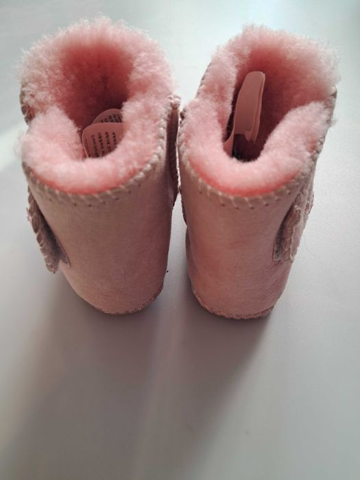 Super skórzane buciki, owcza wełna, ciepłe, miękka skóra r. 20