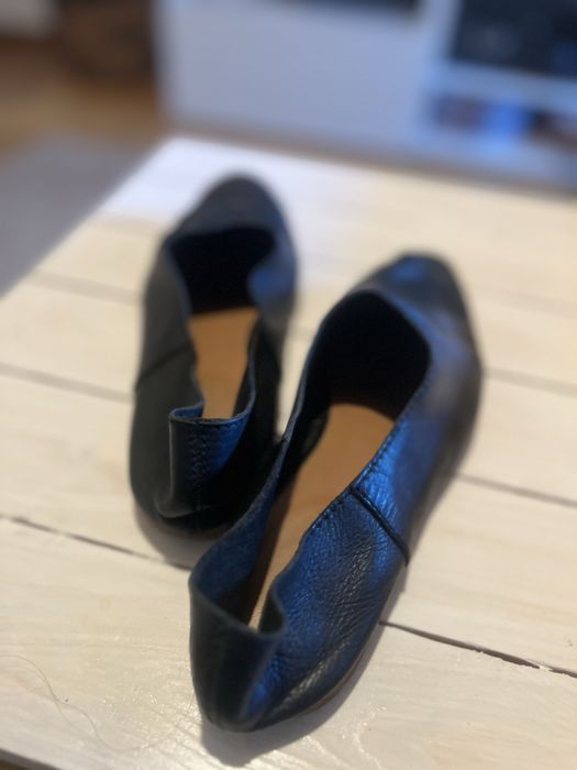 Zara skórzane buty