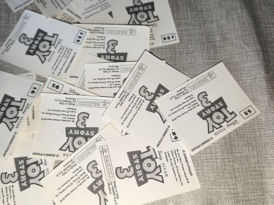 35 numerowanych kart Toy Story 3 Panini Disney Pixar Skorogoszcz