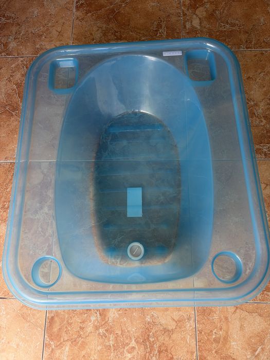 Banheira azul bebe
