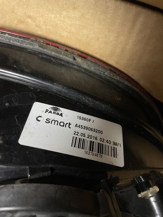 Фара задня Smart Смарт ліва