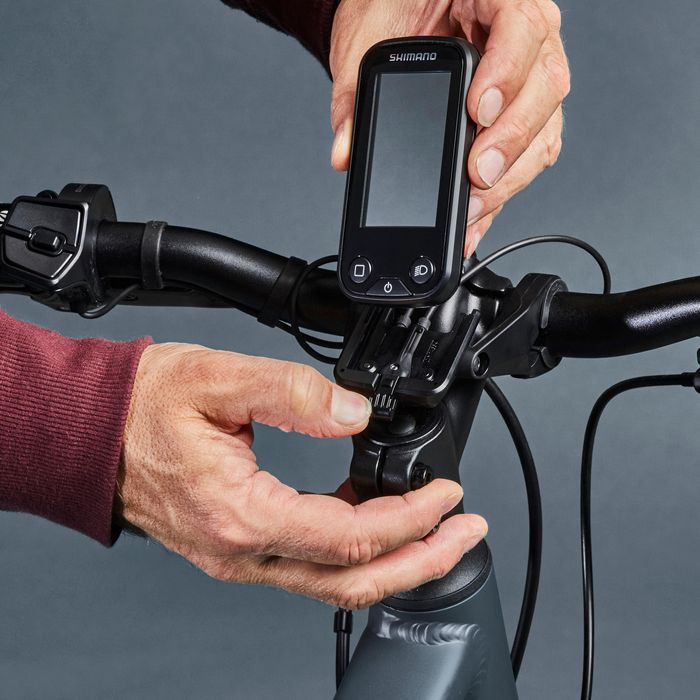 BICICLETA DE TREKKING ELÉTRICA RIVERSIDE 540 E AZUL (BATERIA CINZENTA)