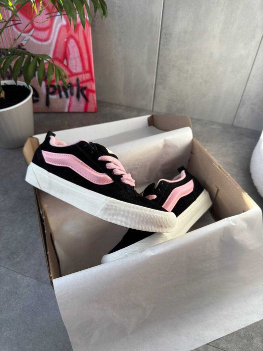 !SALE! Vans KNU Skool Black/Pink 36 37 38 39 40 41 ванс розові
