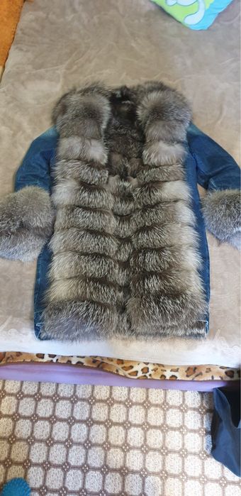 Продам парку из натурального песца