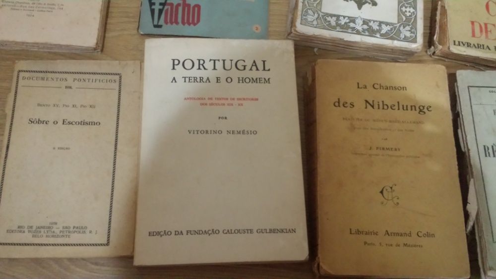 livros antigos de literatura portuguesa e estrangeira