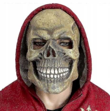 Maska Halloween - Trupia czaszka straszna realistyczna - AZ19