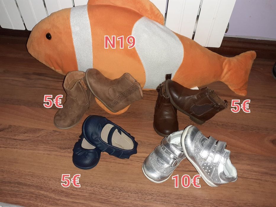 Calçado para menina n.17, 18, 19, 20 e 21