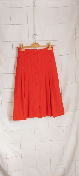 Spódnica midi vintage czerwona Granderath rozm. S