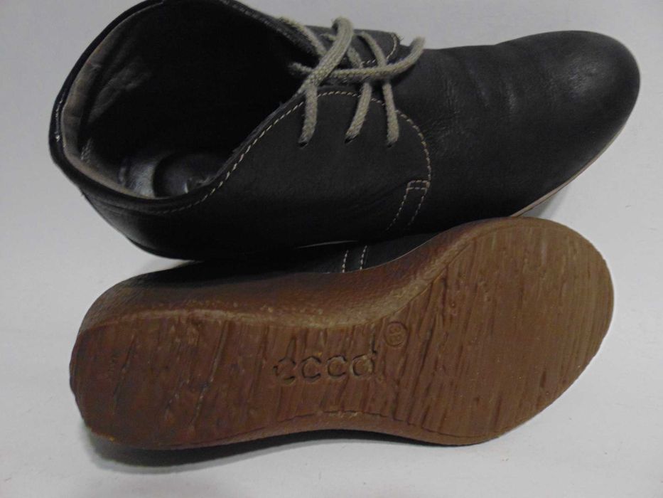 Ecco - botki skóra naturalna  38/24 cm