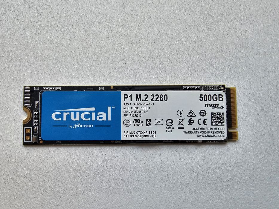 ssd накопичувач m2 2280 crucial 500 gb диск ссд накопитель