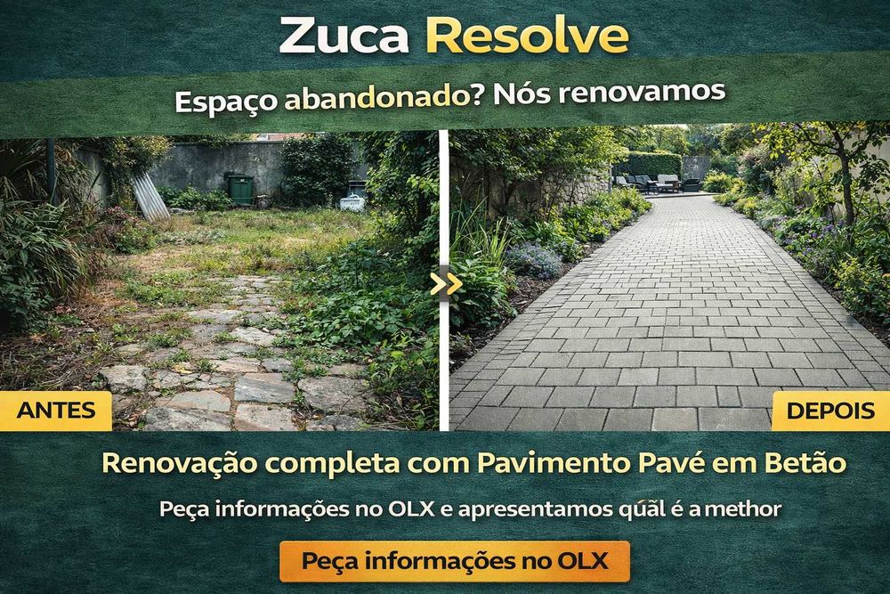 Pavimentos em Pave betão (Pavers)  Qualidade e Acabamento Profissional