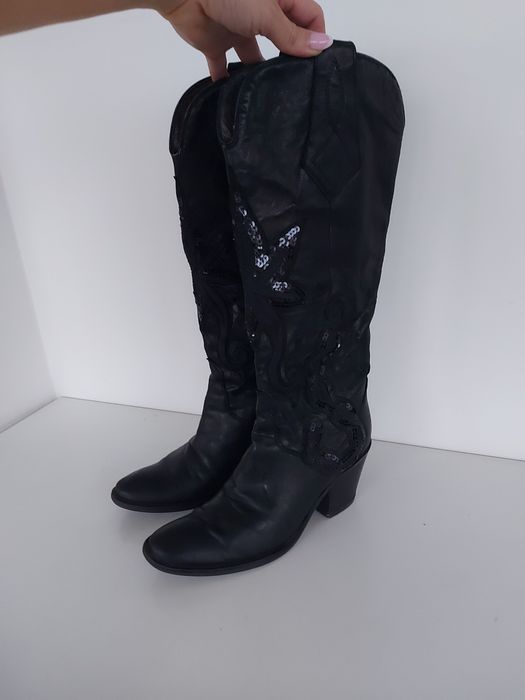 Buty damskie kozaki skórzane Janet & Janet rozmiar 36