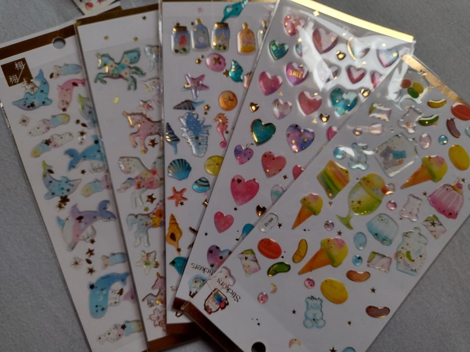 Akcesoria, naklejki, taśmy washi