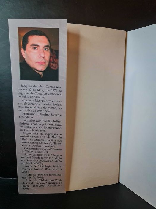 Livro Conselheiro Pereira e Cunha - Joaquim da Silva Gomes-Autografado