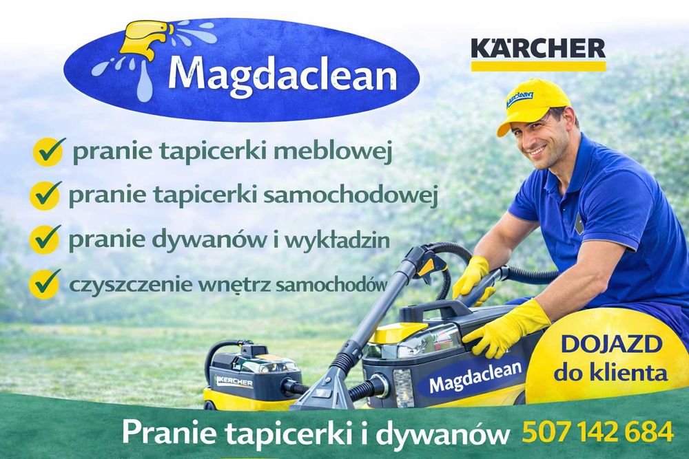 KERCHER pranie dywanów, kanap, narożników, krzeseł itp. +GRATIS !!!