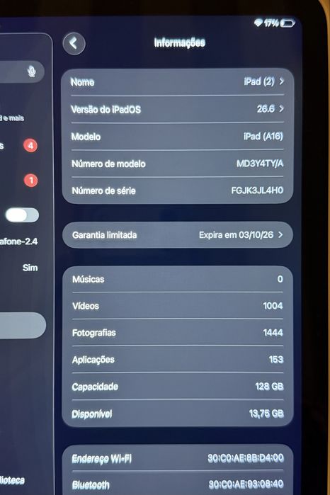 iPad (A16) Prateado