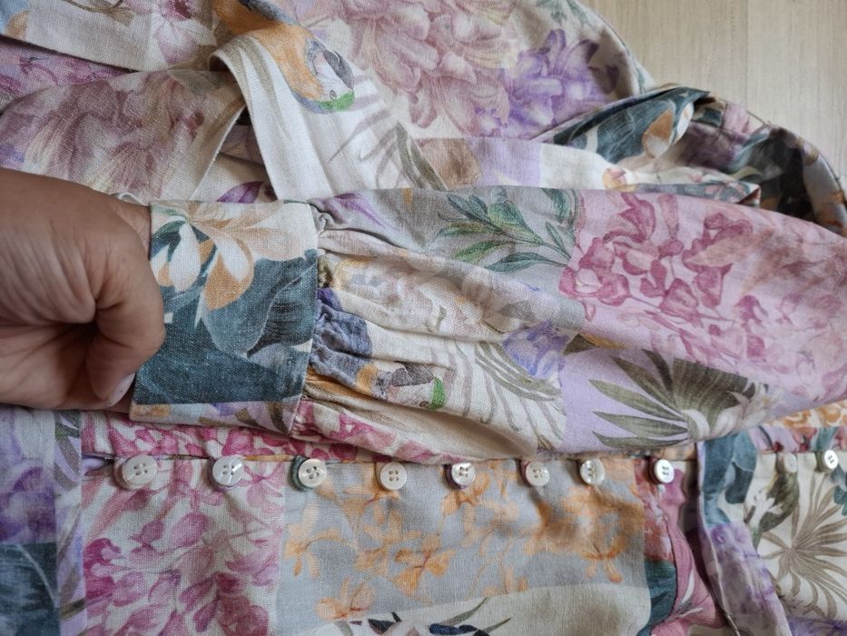 Сукня коротенька  zara розмір М льон