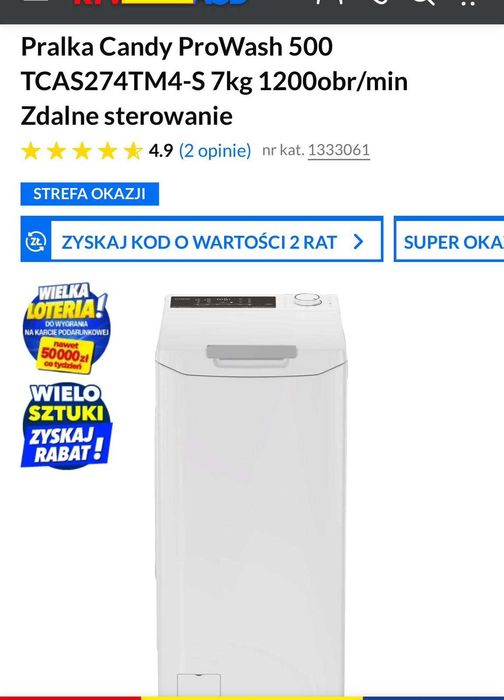 Pralka Candy ProWash 500