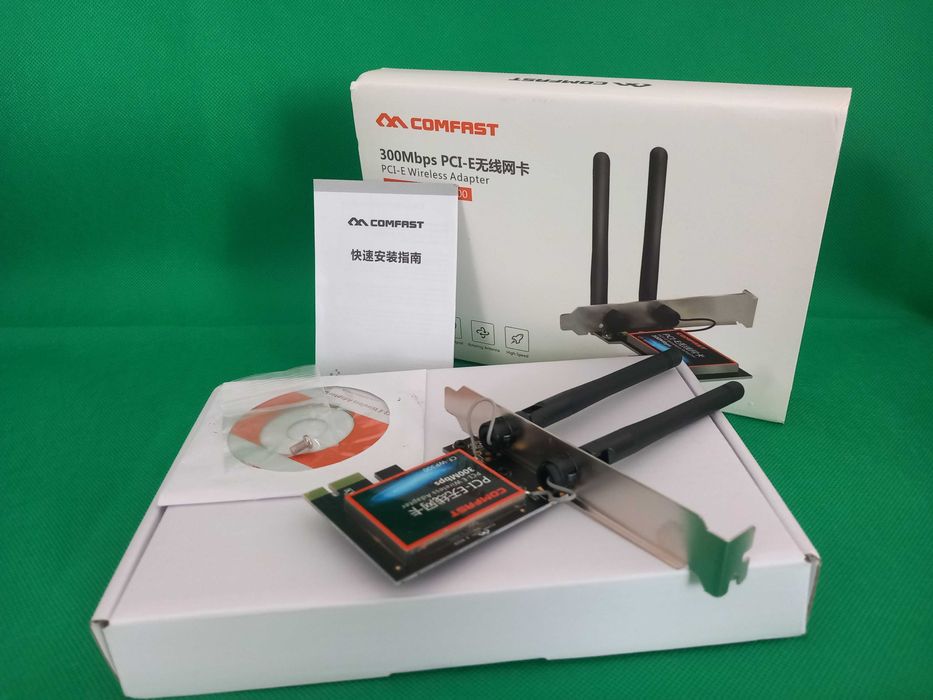 Adaptador Wireless PCIe Comfast CF-WP300 – 300Mbps Wi-Fi 2.4GHz