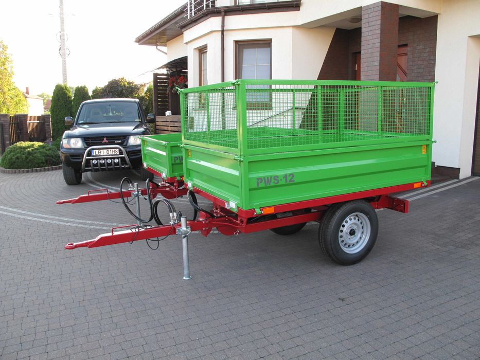 Przyczepka Wywrotka Przyczepa Mini Traktorek Kubota Yanmar Iseki Mała