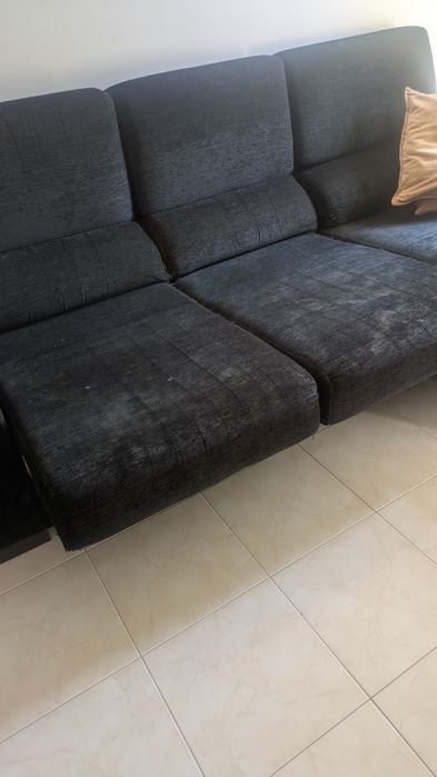 Sofá Chaise Longue Preto