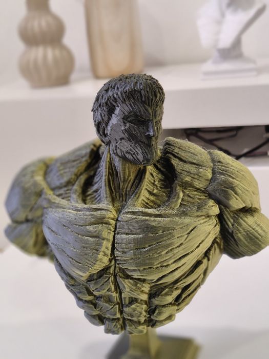 Estátua  busto, armored Titan Shingeki no kiodgin attack on Titan