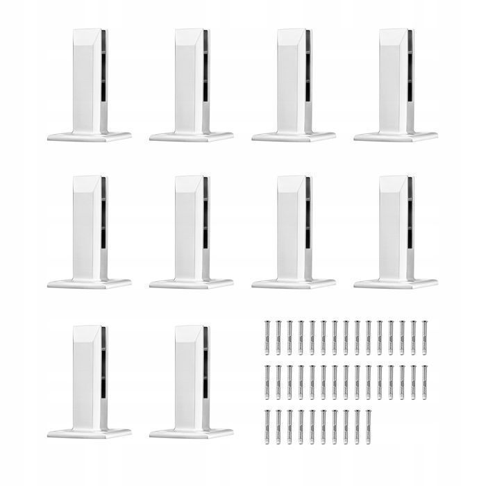 Zacisk do balustrady szklanej VEVOR Srebro 3 mm 100 x 100