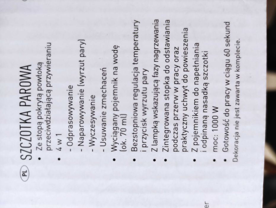 elektryczna szczotka parowa