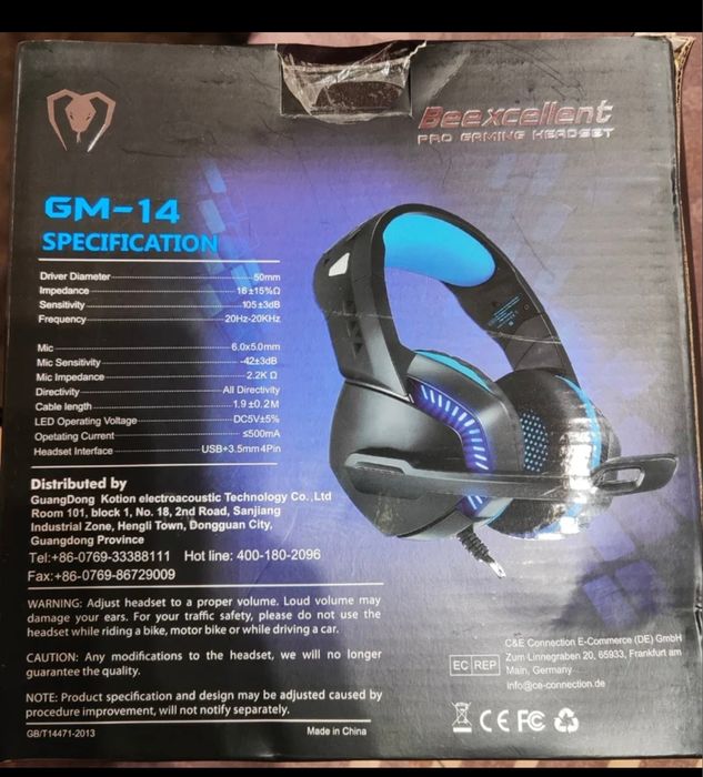 Auricular gaming Beexcellent GM-14