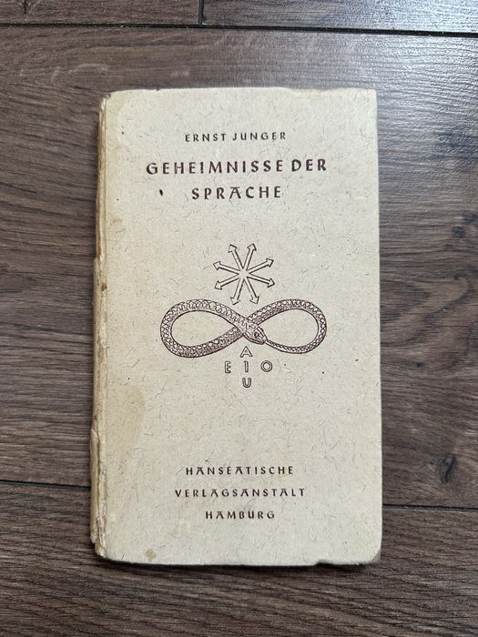 Ернст Юнгер Jünger Юнґер Geheimnisse der Sprache