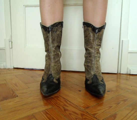 Botas de Pele Verdadeira da DONA V nº 40