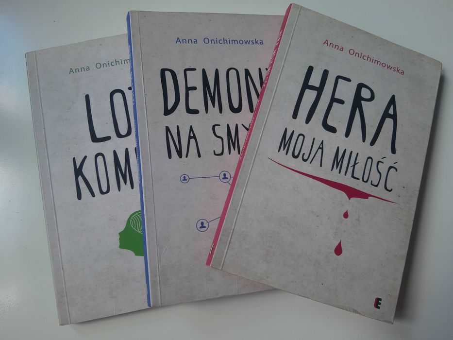 Książki Anna Onichimowska Hera moja miłość Demony na smyczy Lot Komety