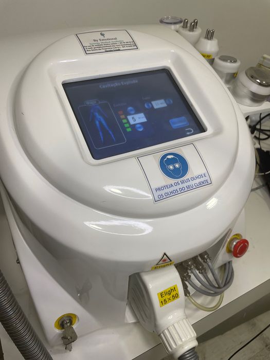 Máquina depilação E-light, lipoaspiração vácuo, cavitação, RF é mais…