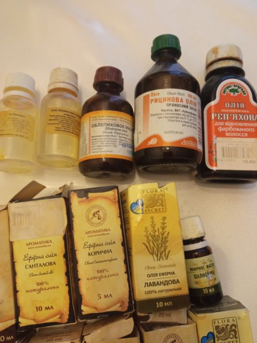 Олії косметичні набір 22 шт