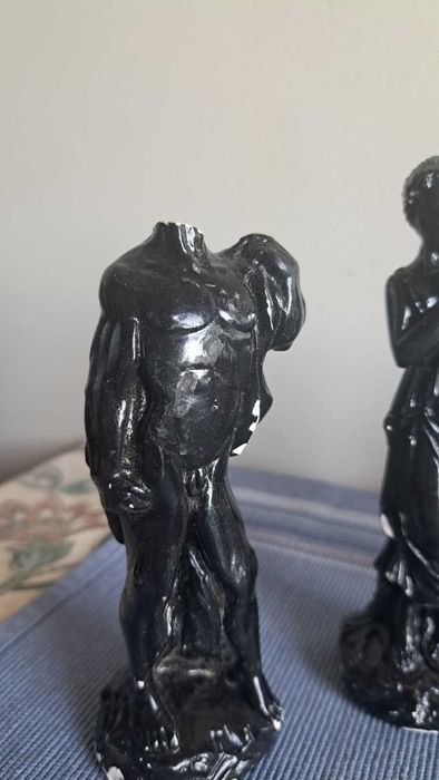 Kolekcjonerskie figury szachowe "Antyk / Myśliciel".  Vintage