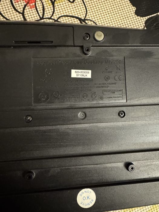 Бездротова клавіатура logitech mk250 desktop