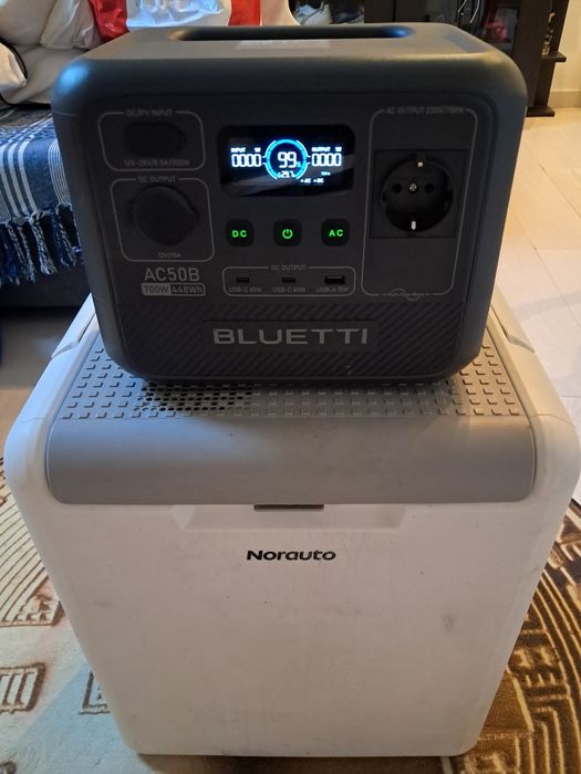Bluetti AC50B 700W com painel fotovoltaico de 100W e frigorífico portátil