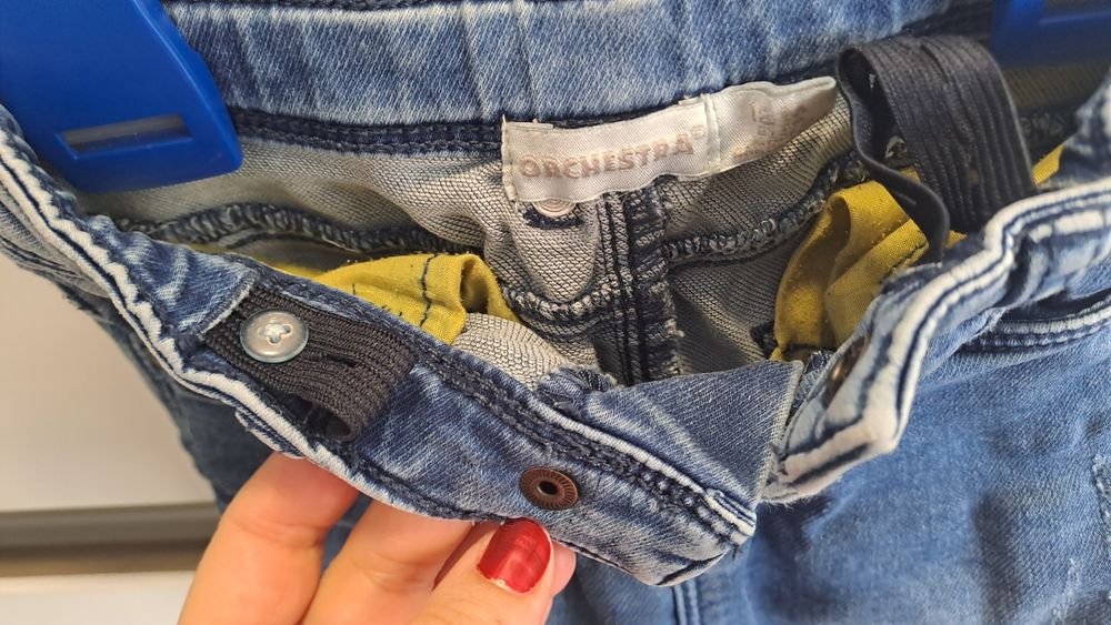 Calça de ganga + sweat 18 meses