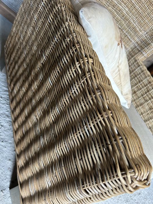 Fotel ogrodowy rattan XXL loberon farmhouse jak riviera